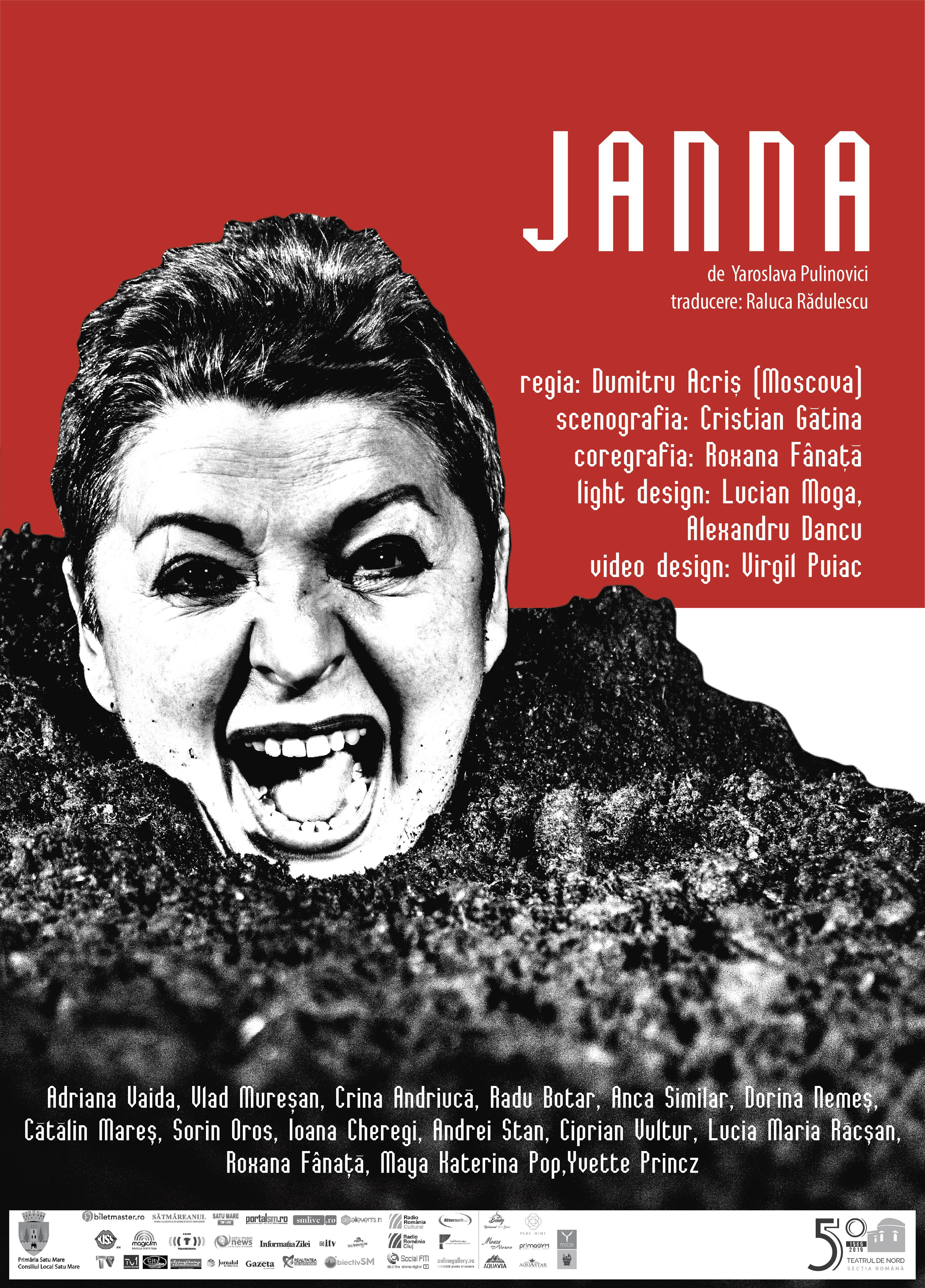 Premieră la Teatrul de Nord: JANNA de Iaroslava Pulinovici, regia Dumitru Acriș