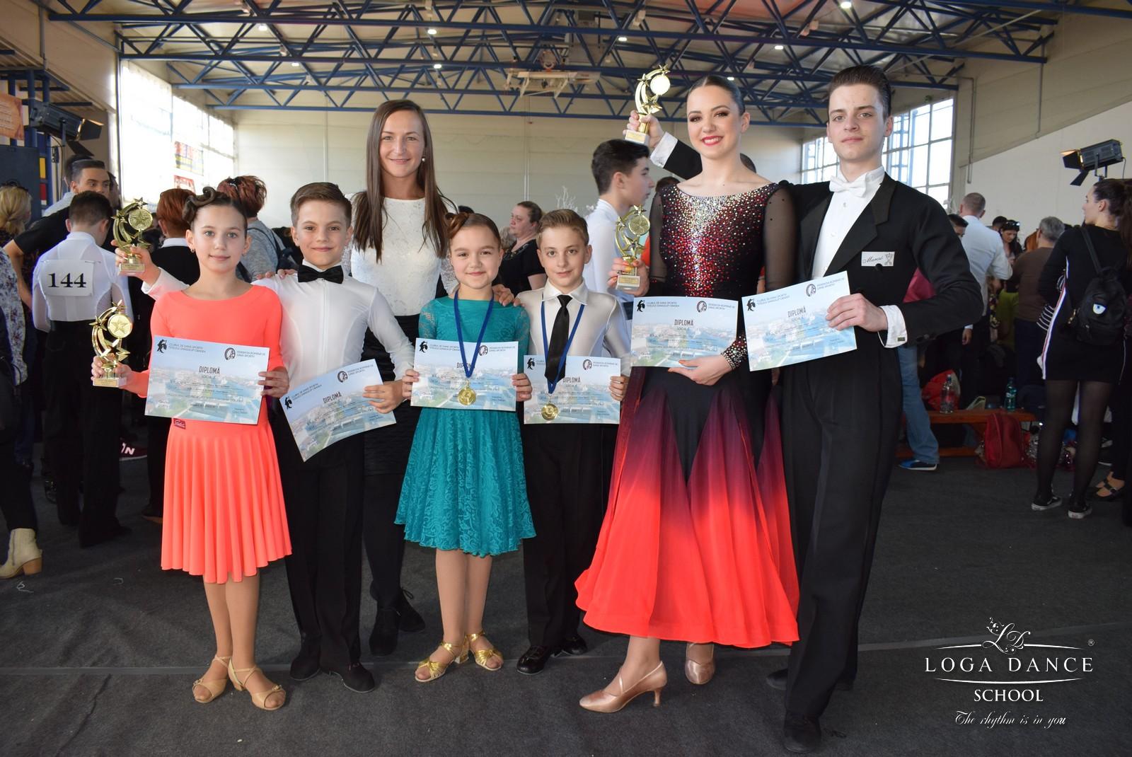 Dans sportiv/  Loga Dance School, pe podium la Cupa Oradea
