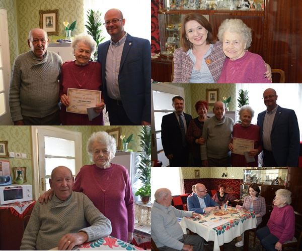 VIDEO/FOTO. PRIMUL CUPLU sătmărean care a aniversat NUNTA DE PLATINĂ. RECORD de longevitate