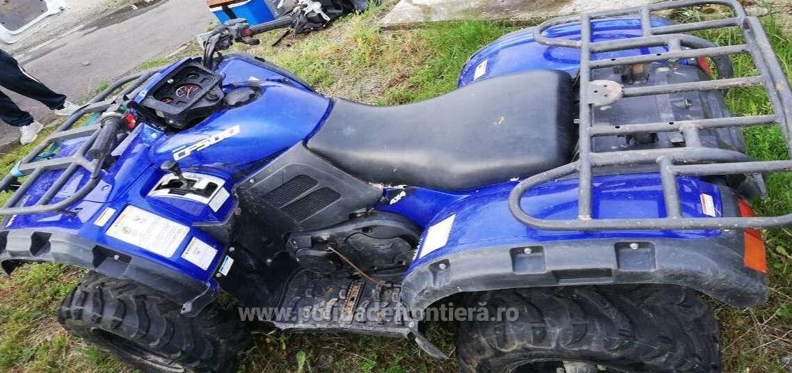 FOTO. ATV furat din Marea Britanie, depistatea la Petea