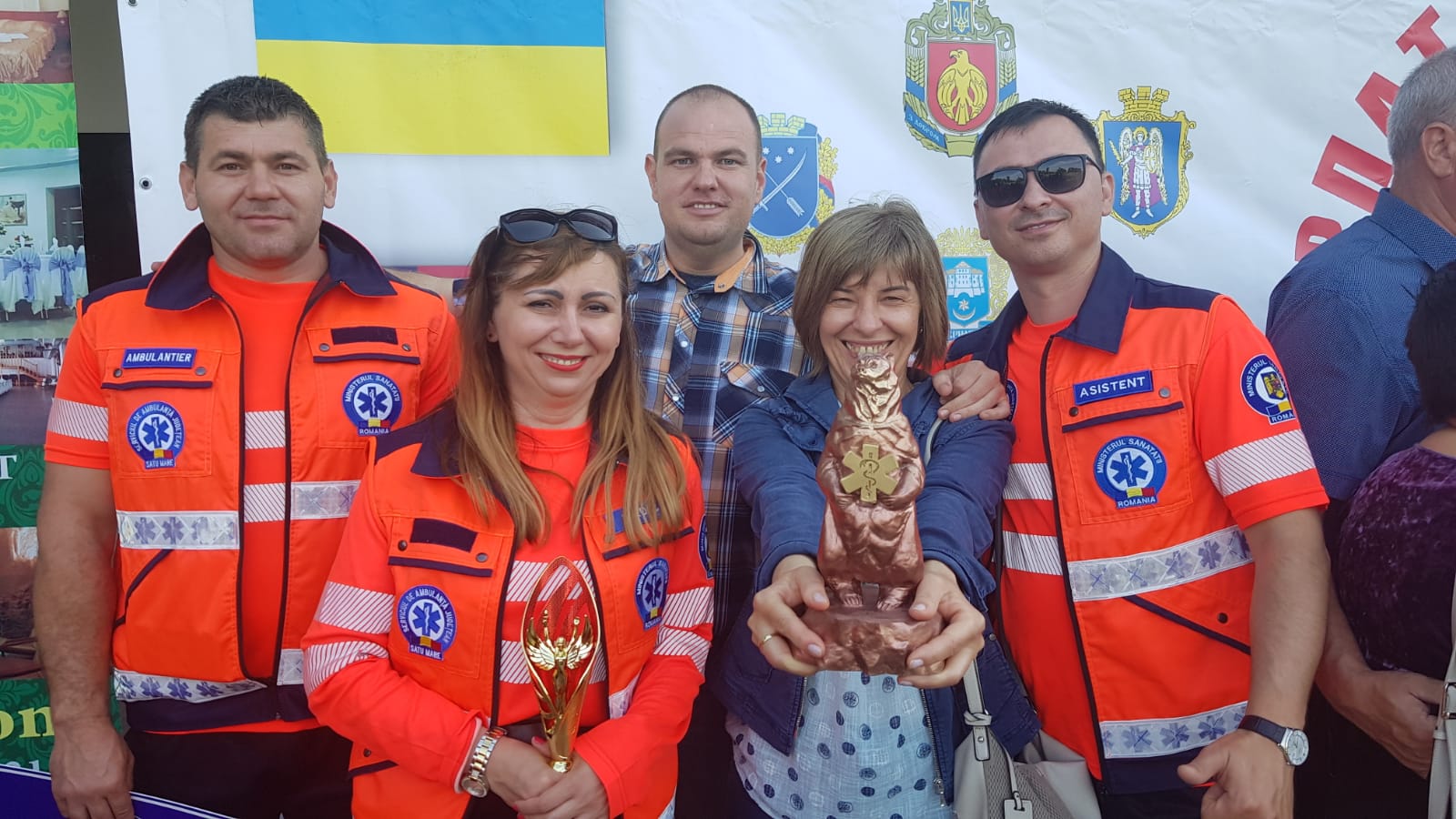 PERFORMANȚĂ. Ambulanțierii sătmăreni, printre cei mai BUNI. Loc FRUNTAȘ la un concurs în UCRAINA