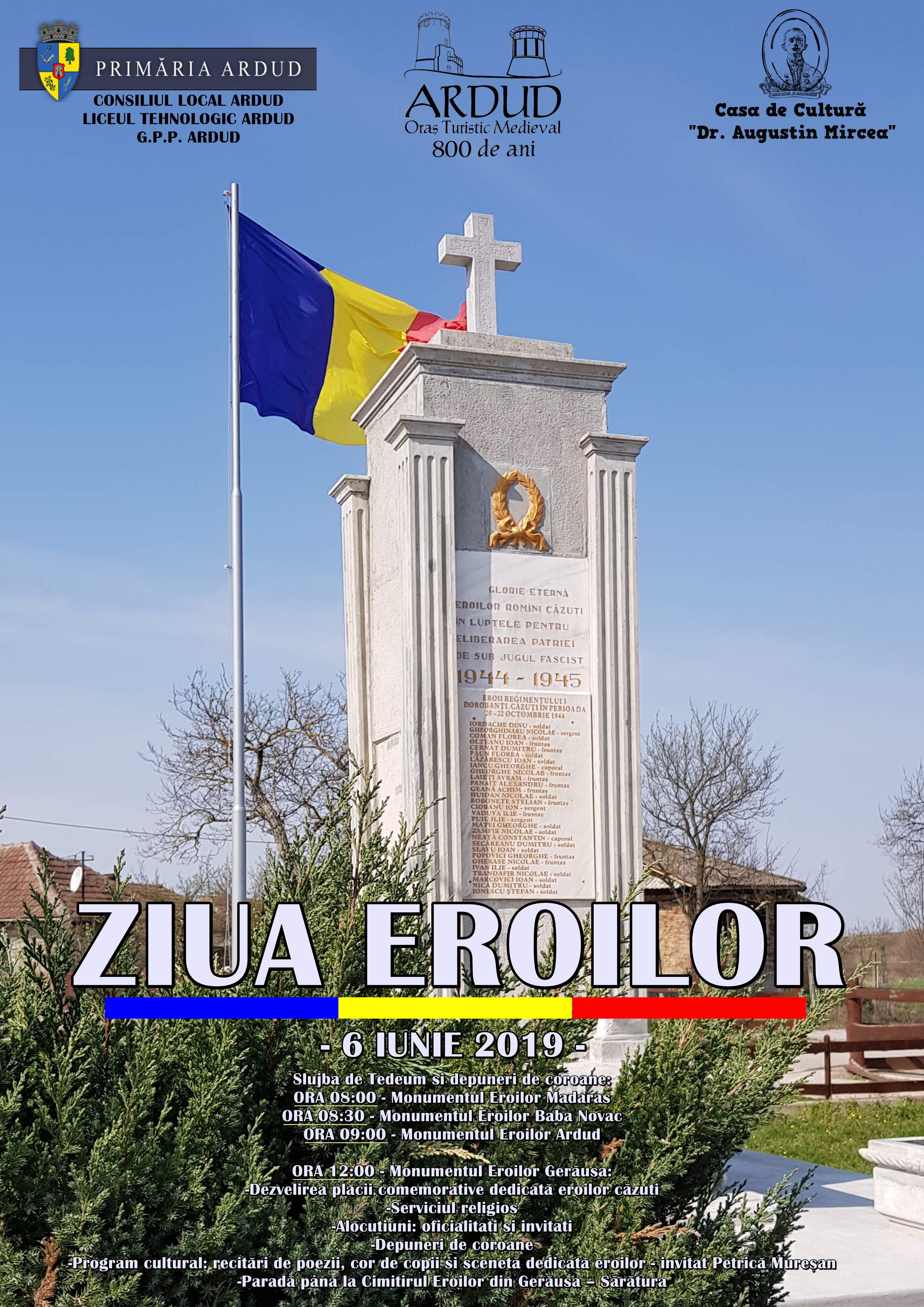 Eroii neamului, comemorați la Ardud