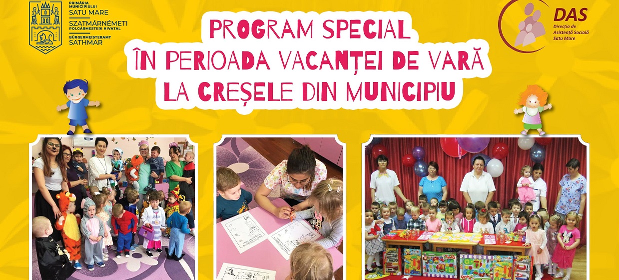 ATENȚIE!!! CREȘELE din Satu Mare intră pe rând în VACANȚĂ. O parte în iulie, altă parte în august