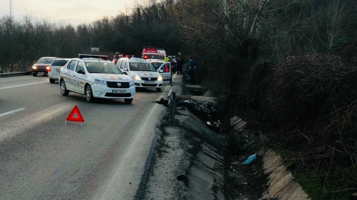 Accident grav de circulație cercetat de polițiști
