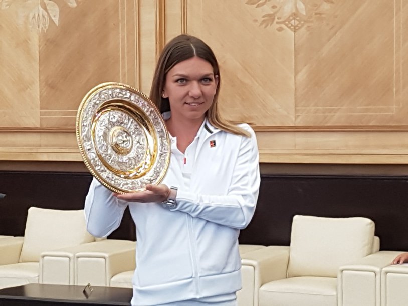 SIMONA HALEP, primire de gală la revenirea ACASĂ