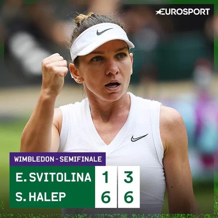 Simona Halep, în finala  de la Wimbledon