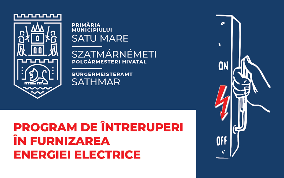 Întreruperi în alimentarea cu energie electrică la Satu Mare. Vezi zonele afectate.