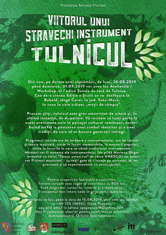 Școala de vară cu tema „Viitorul unui străvechi instrument – Tulnicul”