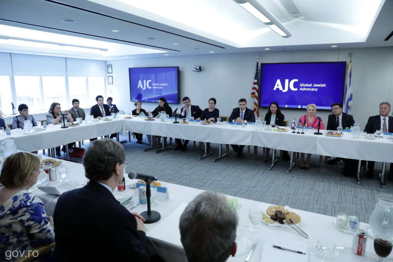 Premierul Dăncilă- întrevedere cu preşedintele American Jewish Committee