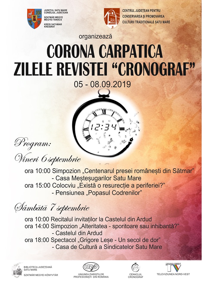 Festival internațional de literatură ”Corona Carpatica – Zilele revistei Cronograf”