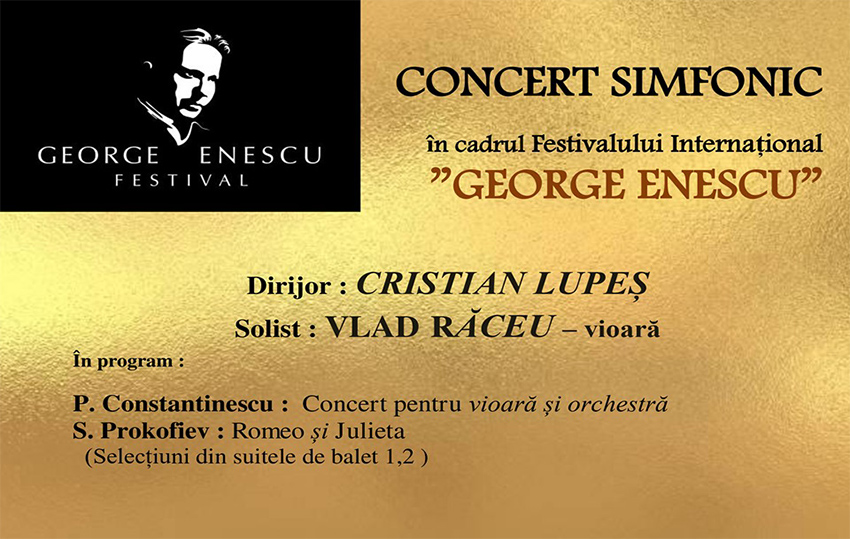 Concert la Filarmonică, în cadrul Festivalului Internațional "George Enescu"