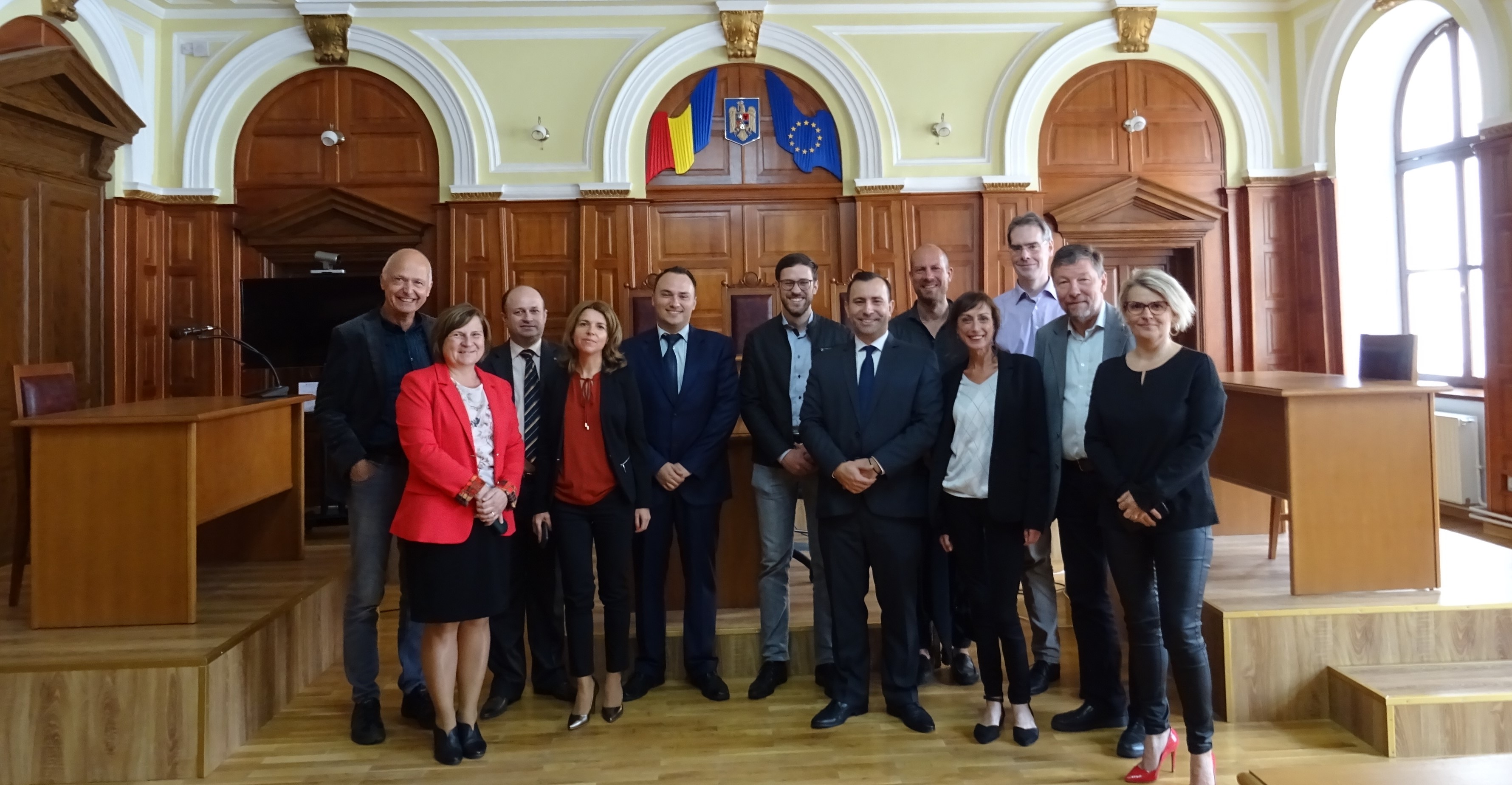 FOTO. Judecători din Germania, Austria şi Spania la Tribunalul Satu Mare