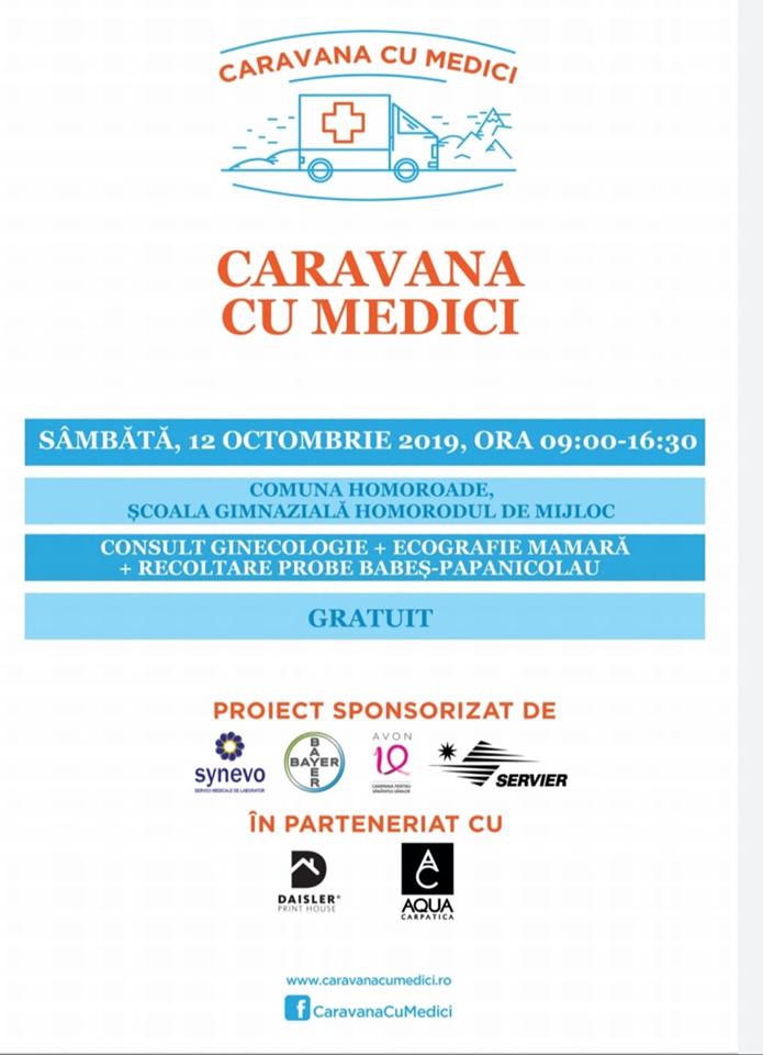 Campanie de depistare a cancerului mamar și de col uterin în Comuna Homoroade