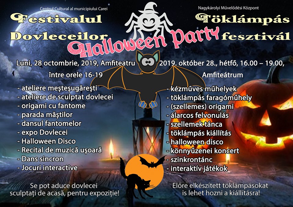Cea de a XI-a ediție a Festivalului Dovleceilor – Halloween Party, la Carei