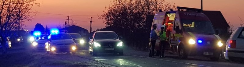 FOTOGALERIE. ACCIDENT GRAV în Satu Mare. MOTOCICLIST, în stare critică