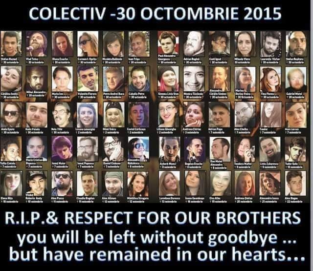 DRAMĂ. Patru ani de la COLECTIV. 64 de morți, niciun vinovat