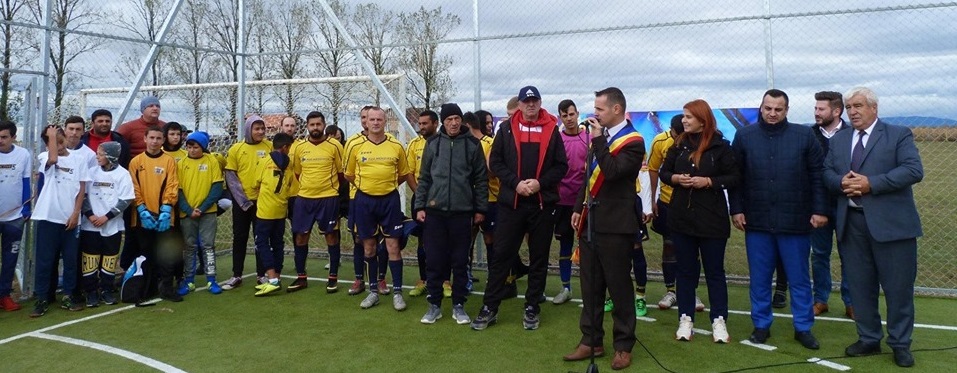 FOTOGALERIE. Bază sportivă modernă, INUAGURATĂ la Medieșu Aurit. Proiect de peste 50 de mii de euro