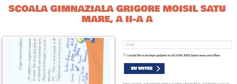 MOBILIZARE. O ȘCOALĂ din Satu Mare are NEVOIE de VOTUL SĂTMĂRENILOR. Pentru dotări de O MIE DE EURO