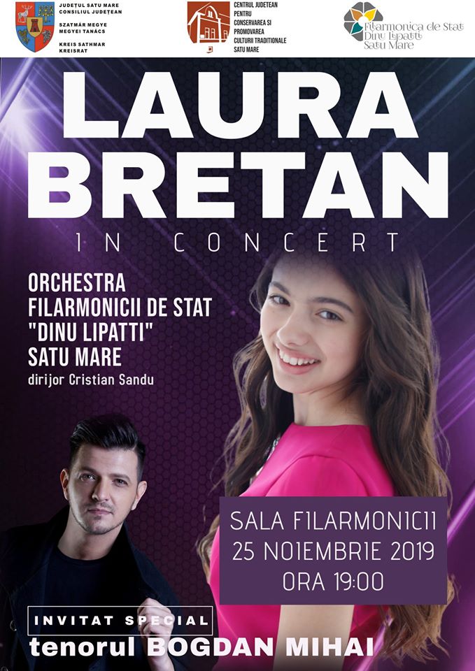Laura Bretan pentru prima dată în concert la Satu Mare