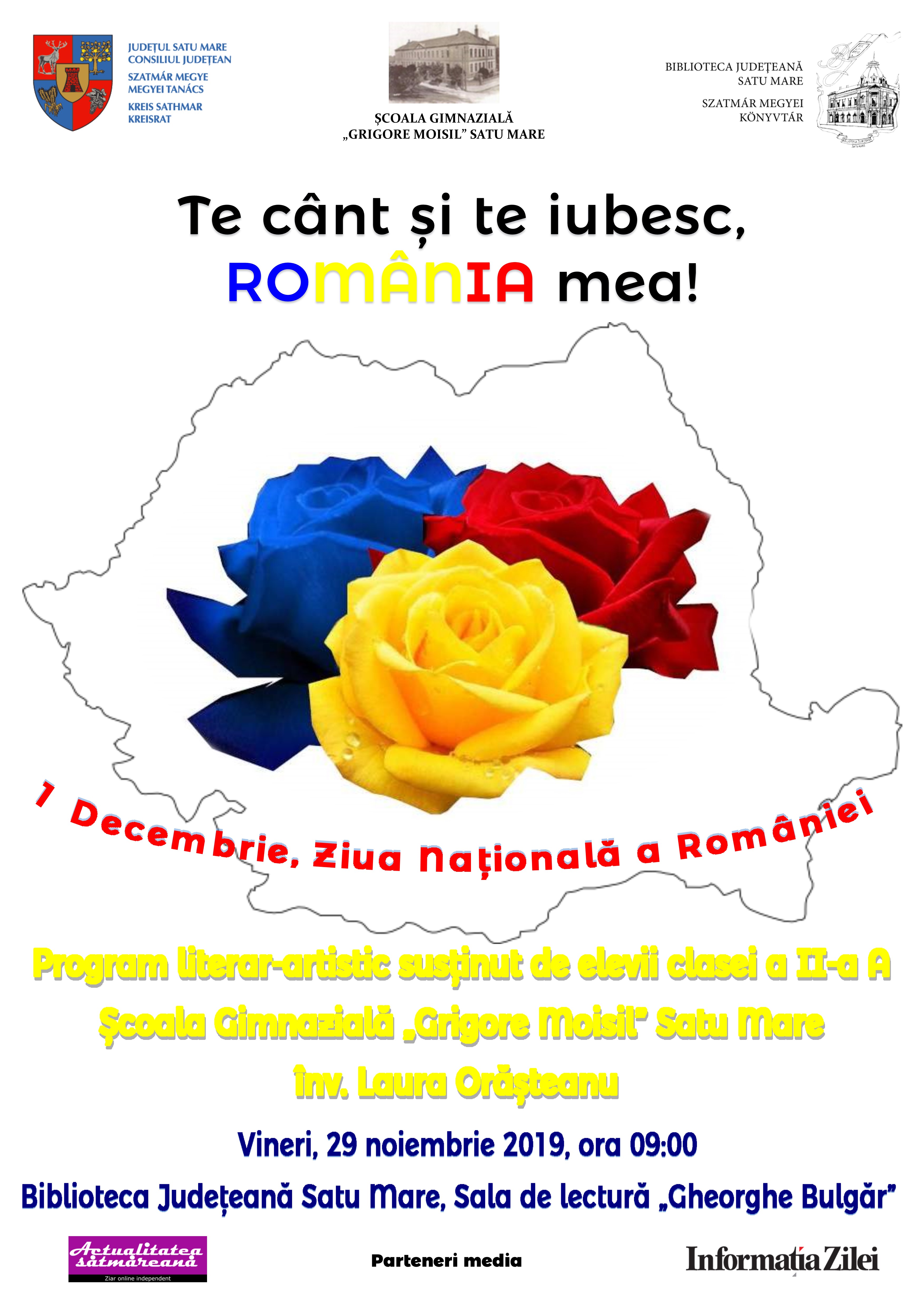 Ziua Națională a României, marcată la Biblioteca Județeană Satu Mare