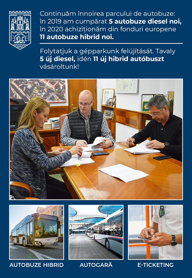 Încă 11 autobuze hibrid vor sosi la Satu Mare