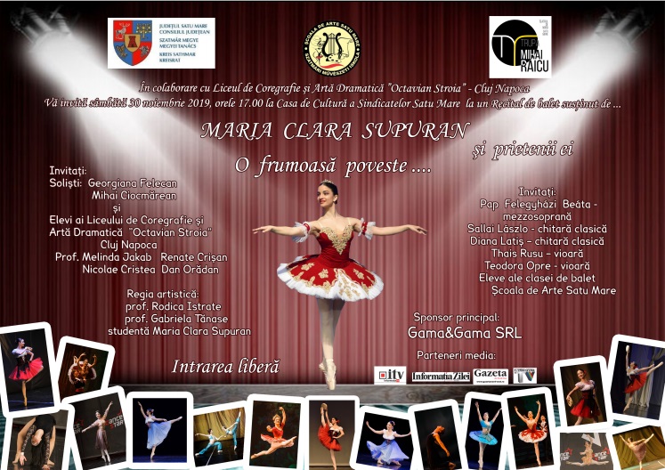 “O frumoasă poveste...”, cu balerina Maria Clara Supuran și prietenii ei