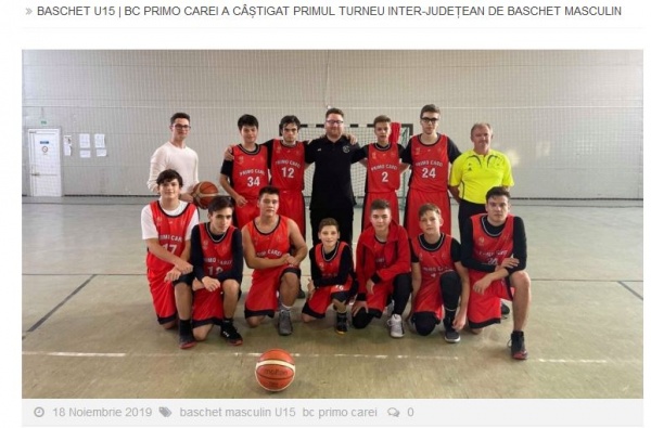 Meci caritabil de baschet, la Carei