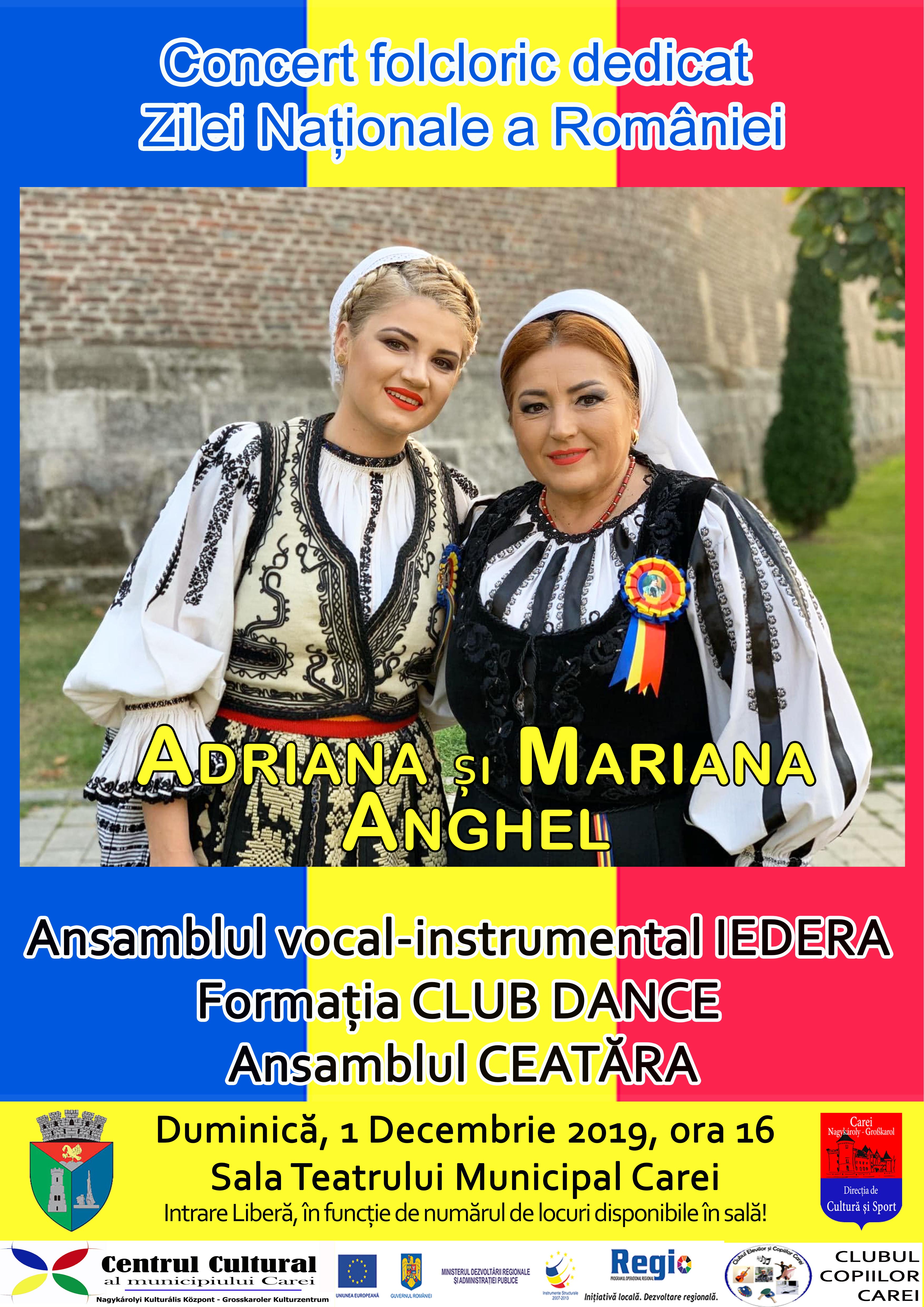 Concert folcloric la Carei de Ziua Națională