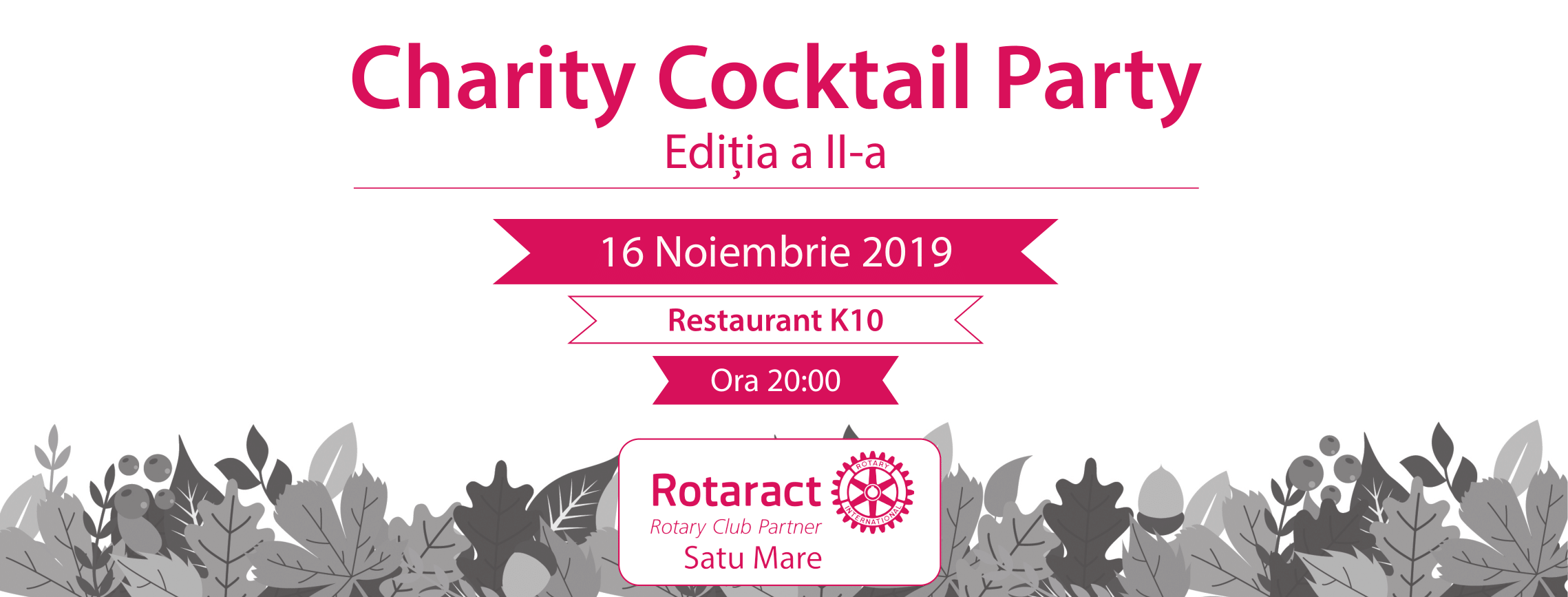 Rotaract Charity Cocktail Party – ediția a II-a. Strângere de fonduri pentru Secția de Urologie a Spitalului Județean!