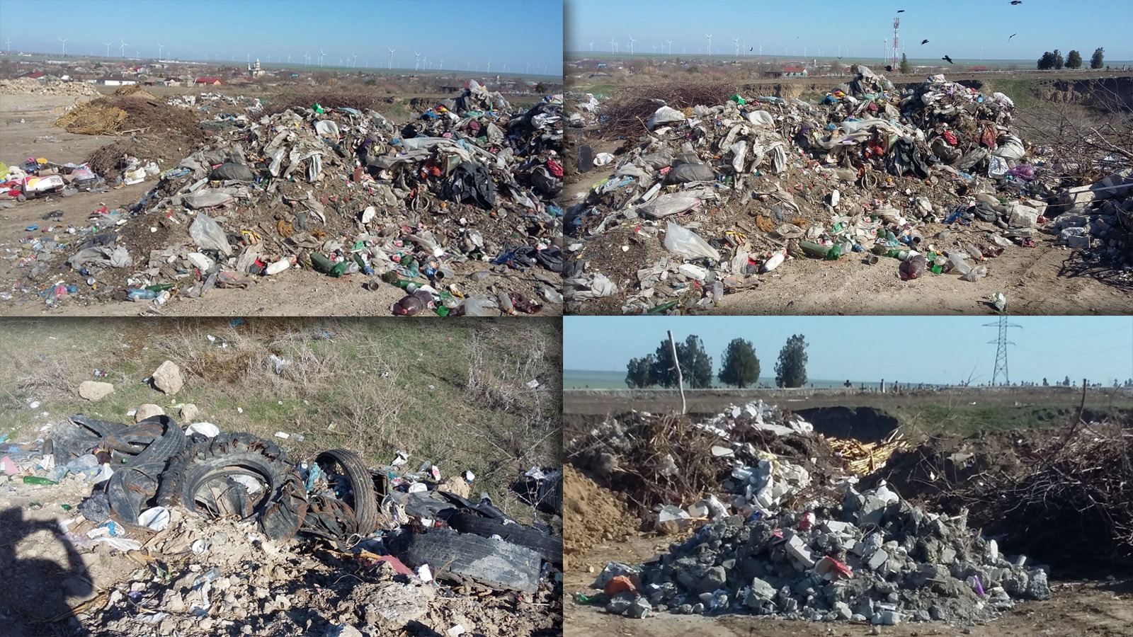 Aproape o sută de gropi ilegale de gunoi, depistate în judeţ