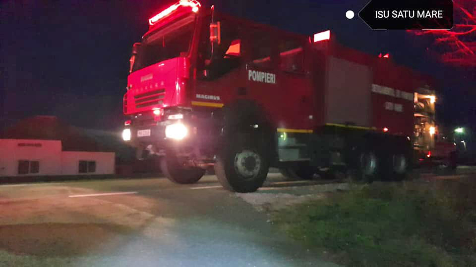 Incendiu lângă Satu Mare