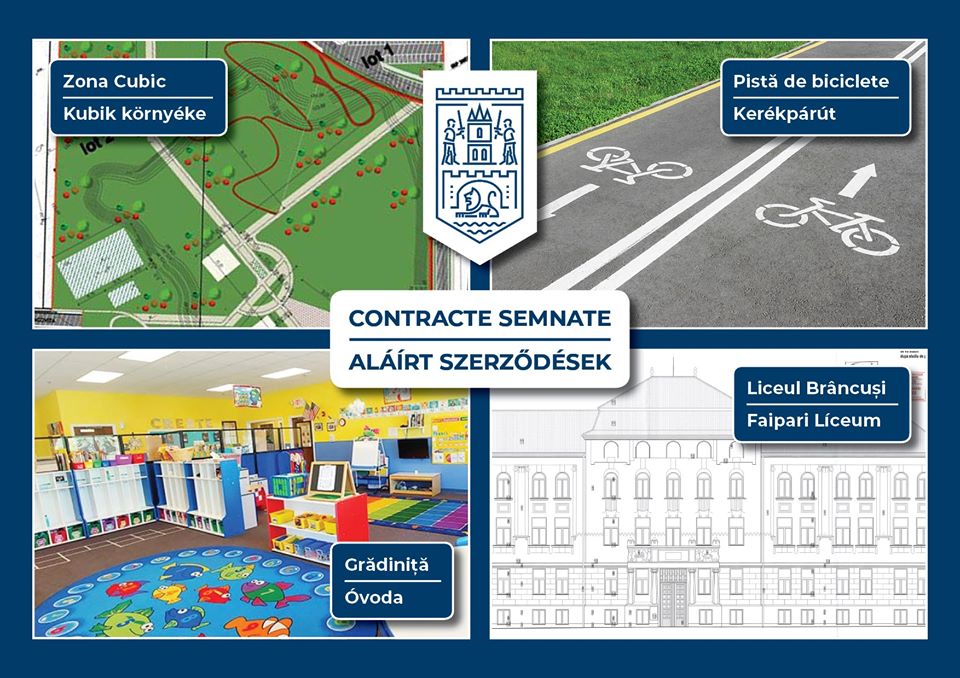 FOTODOCUMENT. REALIZARE. Contracte în valoare de aproape 30 MILIOANE lei, semnate pentru Satu Mare. Patru OBIECTIVE majore