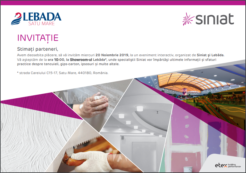 Ziua Siniat la Showroom-ul Lebăda, eveniment dedicat meseriaşilor