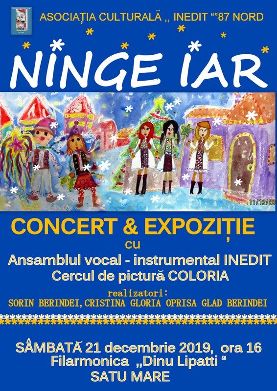 "Ninge iar".. cu Ansamblul vocal - instrumental INEDIT și cercul de pictură COLORIA