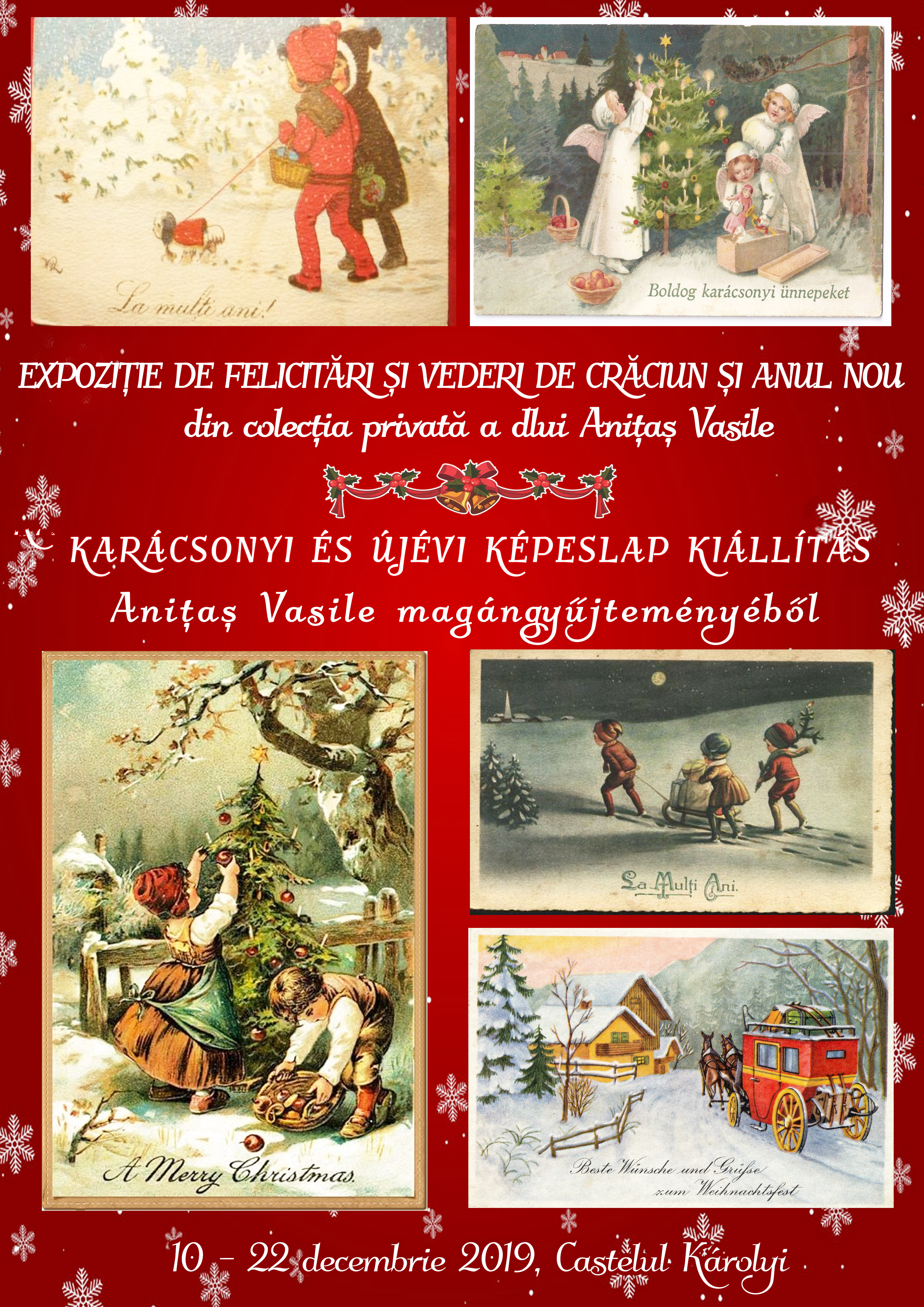 Expoziție de vederi și felicitări de Crăciun