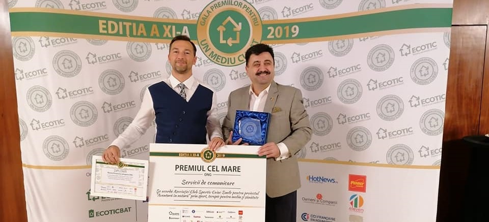 FOTOGALERIE. APRECIERE. Sătmărenii de la Caiac SMile a obținut Premiul cel Mare la ”Gala Premiilor pentru un Mediu Curat”