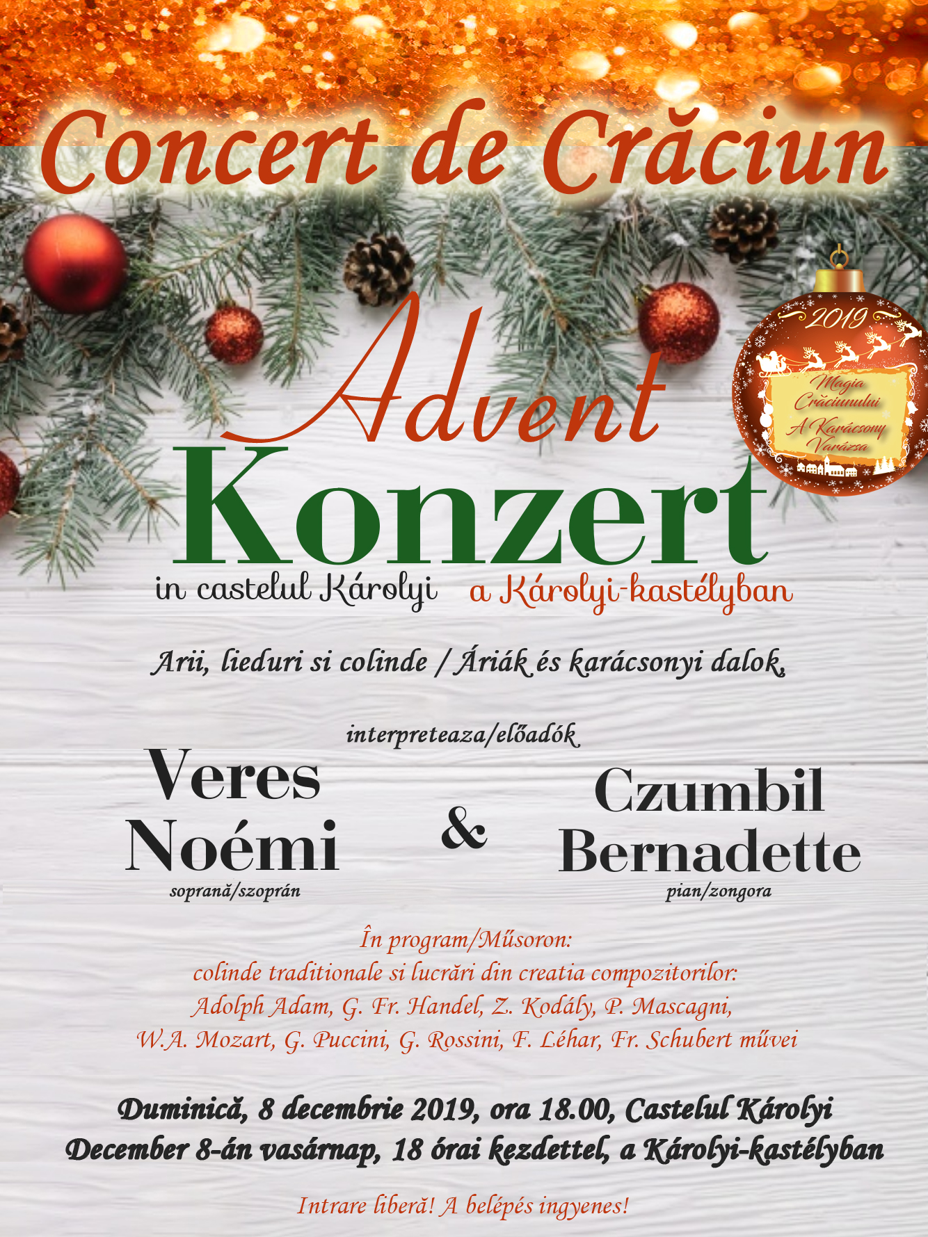 Concert de Craciun - Advent Konzert la Castelul Karolyi
