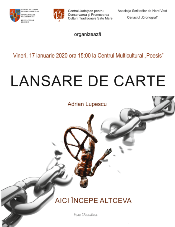 Un debut de excepție: Adrian Lupescu – ”Aici începe altceva”