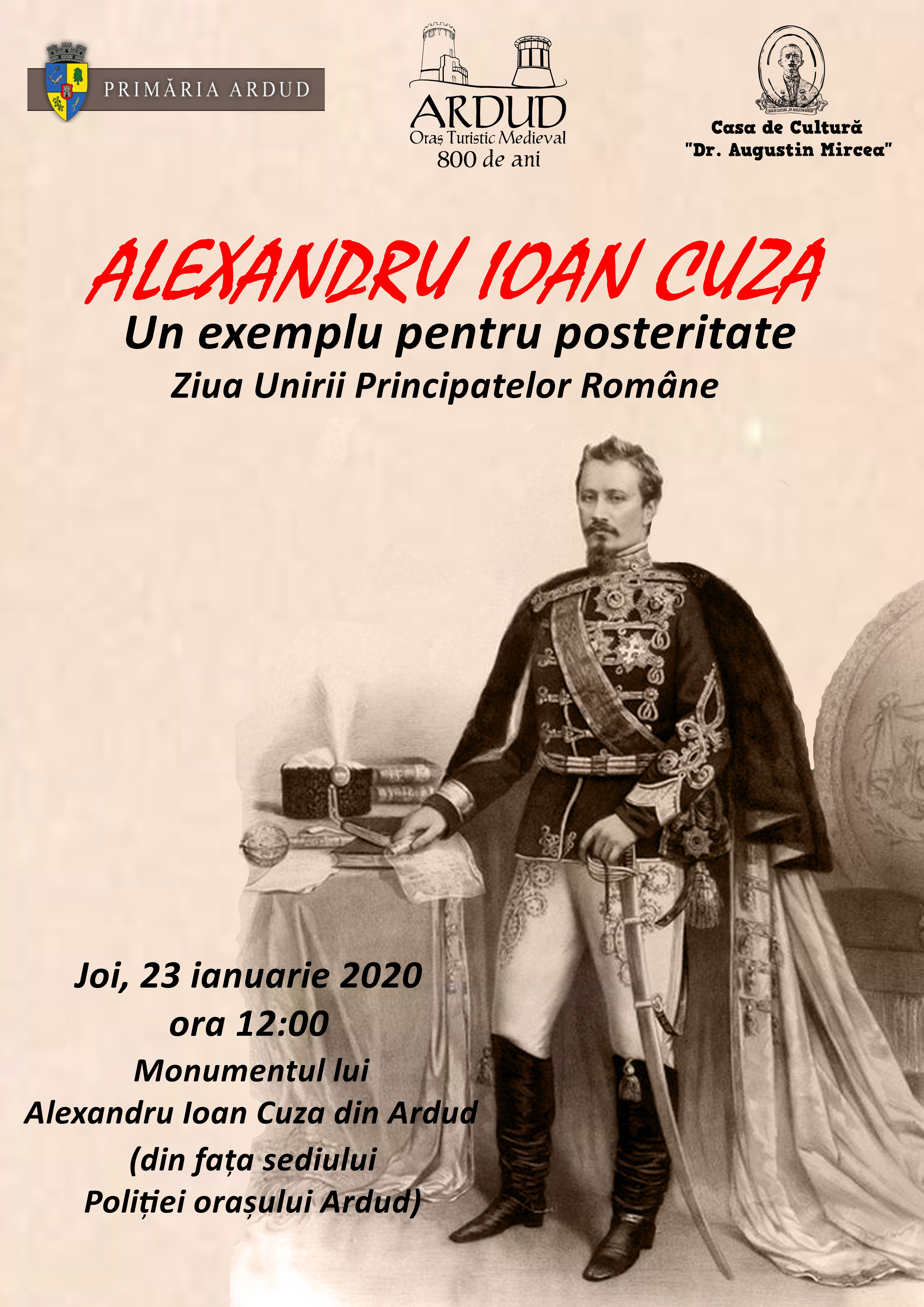 „Mica Unire" va fi marcată și la Ardud