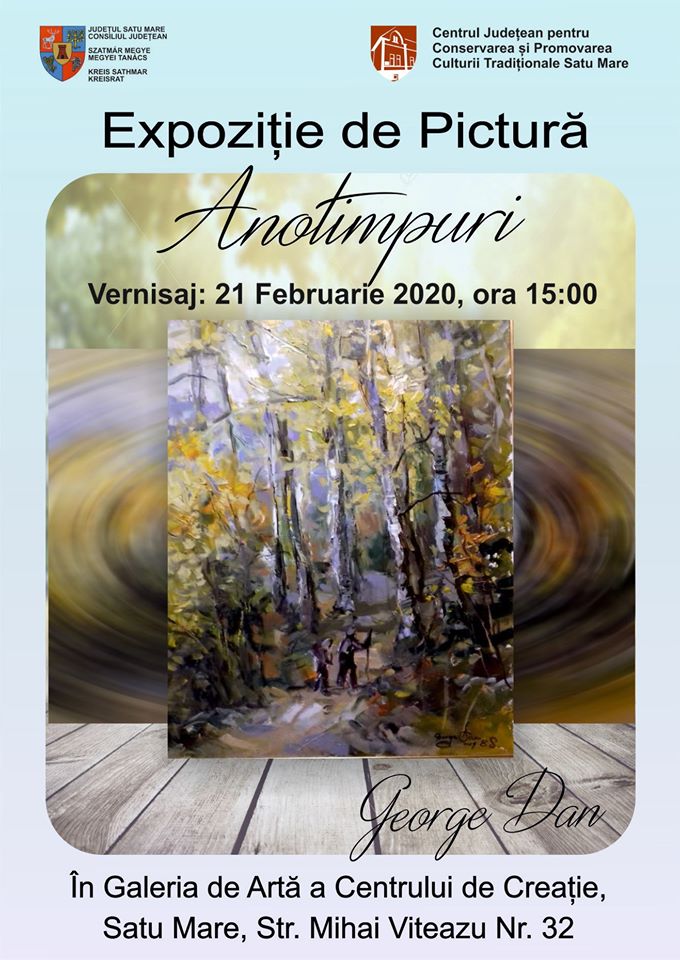 Vernisajul expoziției de pictură ” Anotimpuri ” a artistului plastic, George Dan