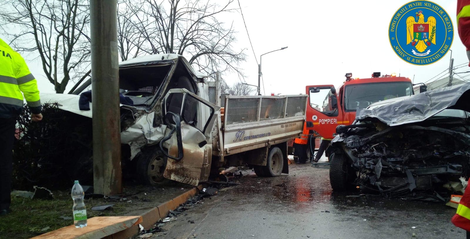FOTOGALERIE. Accident GRAV în Satu Mare. Trei VICTIME. O persoană ÎNCARCERATĂ