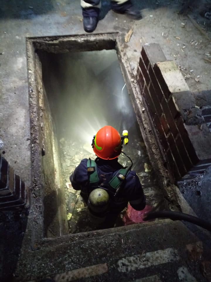 Incendiu la subsolul  unei clădiri