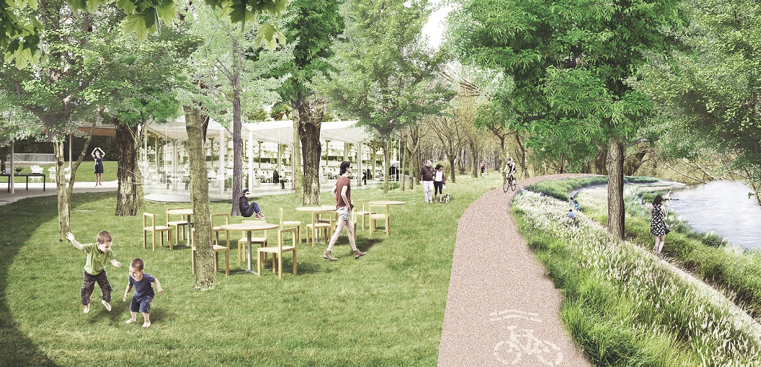 PREMIERĂ. Loc de promenadă și RELAXARE în loc de MIZERII și bălării. Unde VREA  Primăria  să facă ASTA