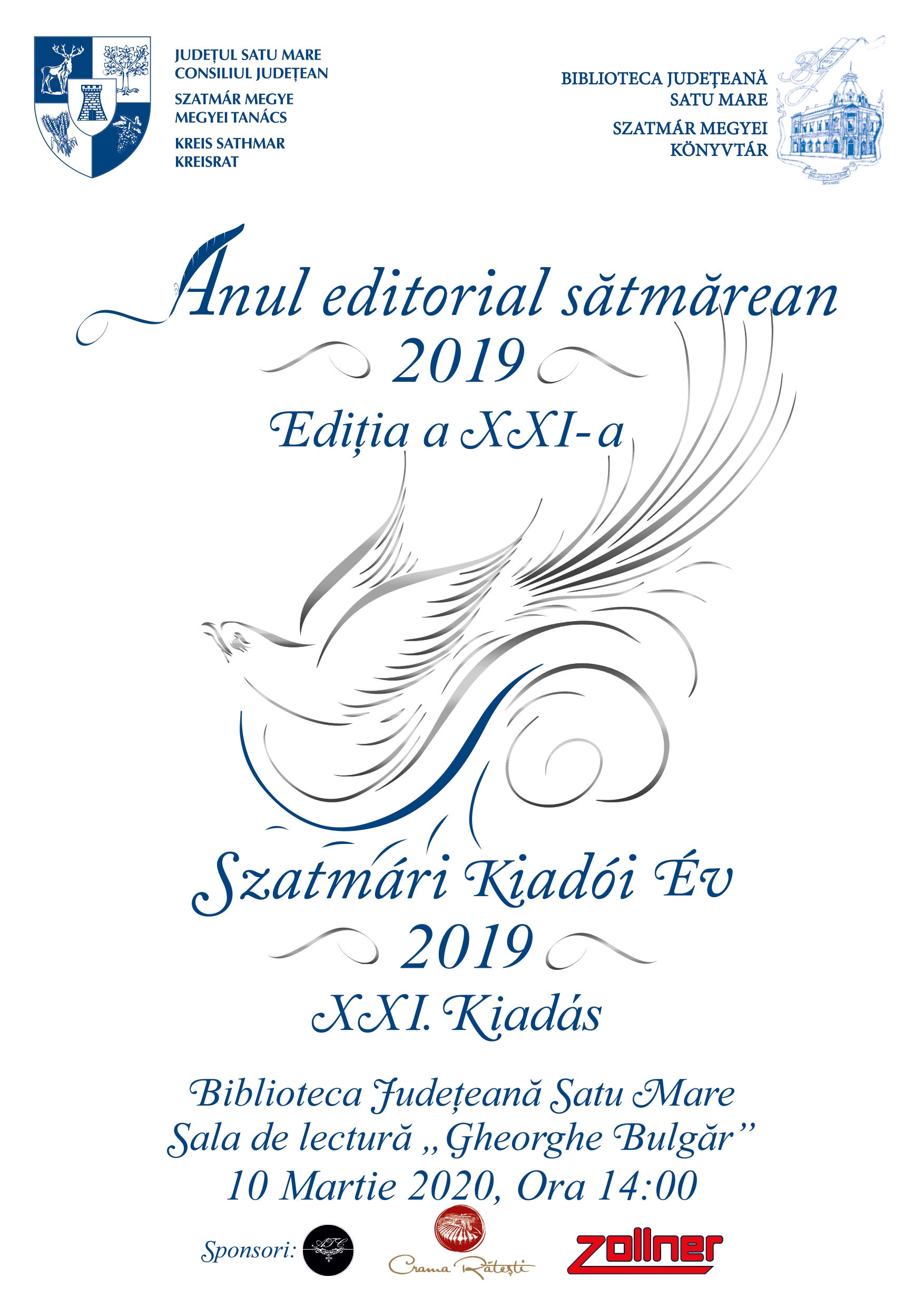 EVENIMENT. Anul editorial sătmărean, la cea de-a XXI-a ediție. Se bucură de succes