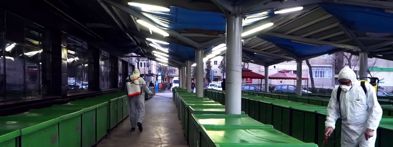 Piețele din județ, dezinfectate