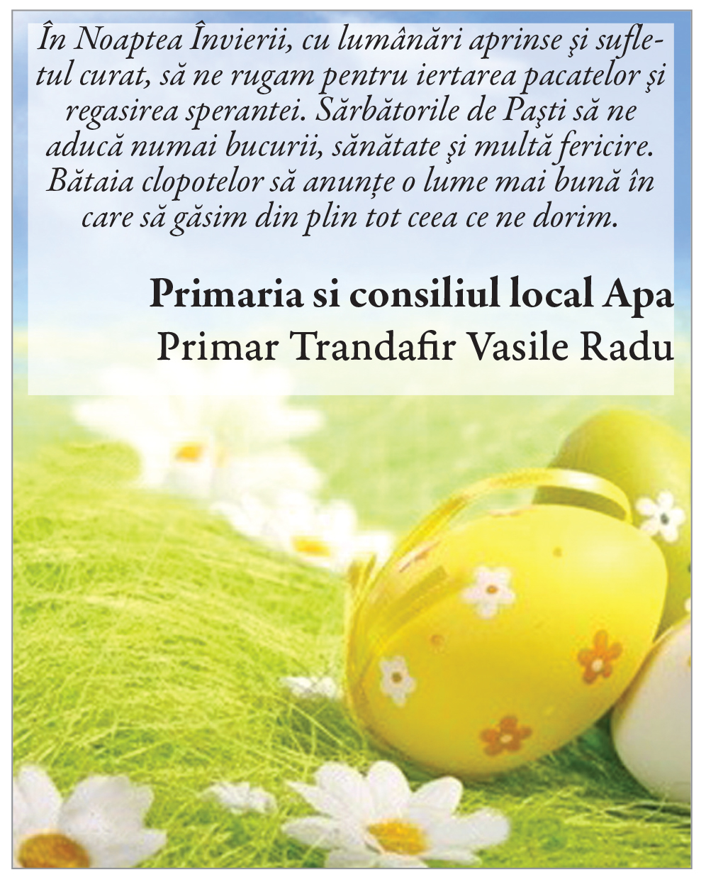 Primaria si consiliul local Apa