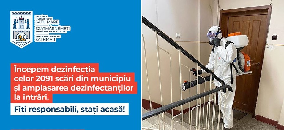ÎNCEPE DEZINFECȚIA ÎN SCĂRILE DE BLOC! Care sunt PRIMELE ZONE