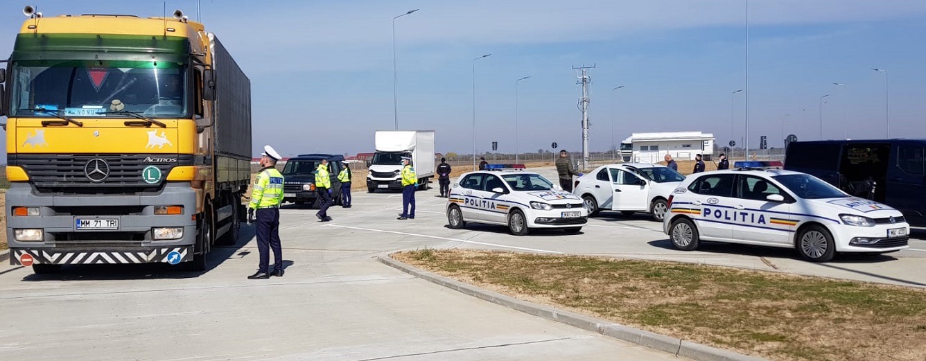 FOTOGALERIE. RAZIE COMUNĂ  a polițiștilor sătmăreni cu cei din județul vecin. Peste 130 de mașini VERIFICATE