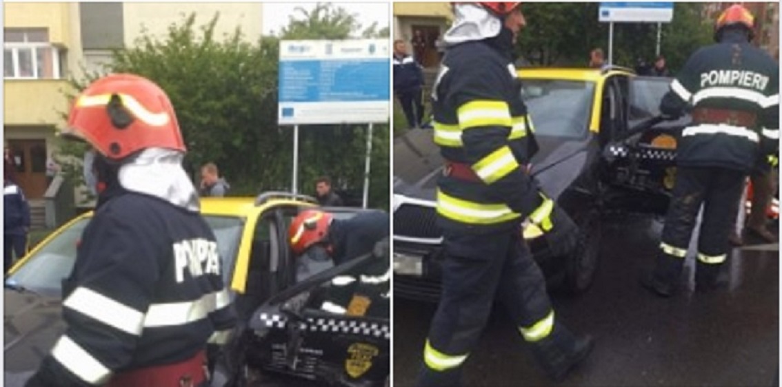 FOTOGALERIE. ACCIDENT GRAV, persoană ÎNCARCERATĂ. Victima, transportată la URGENȚE