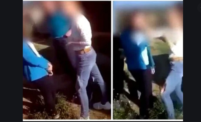 VIDEO. SCENE ȘOCANTE. Minoră de 16 ani, UMILITĂ și BĂTUTĂ brutal de alte trei tinere